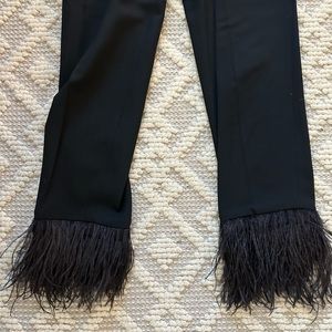 ZARA feather lined pants